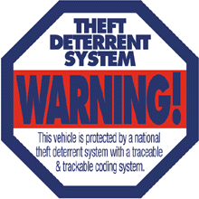 Theft Deterrent Warning