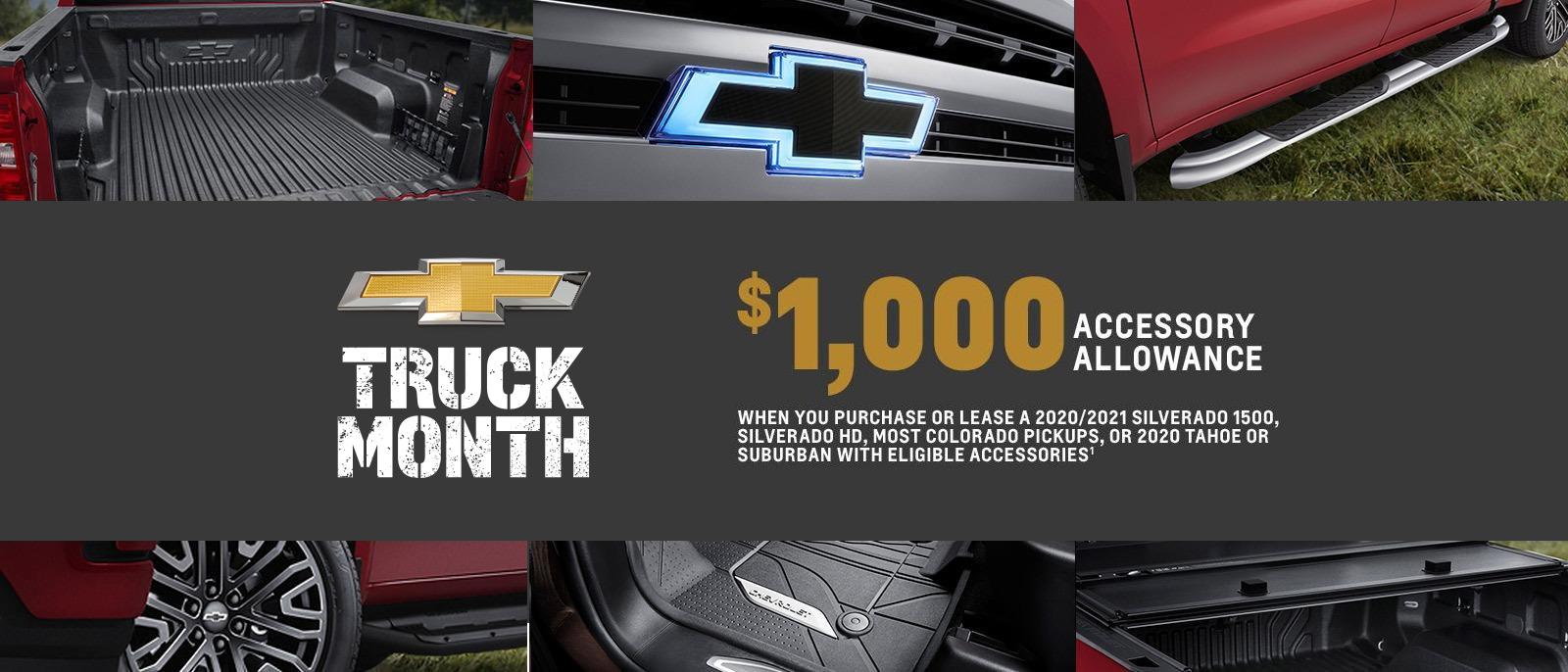 Truck Month - $1000 Accessory Allowance
