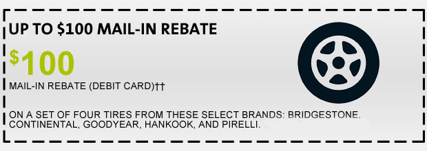 Up to $100 mail-in rebate