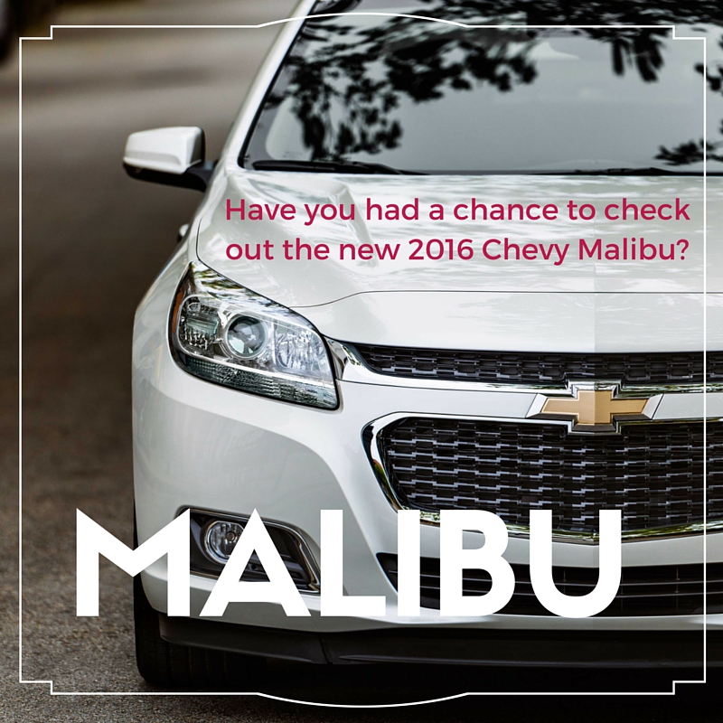 2016 Malibu Inventory