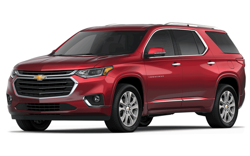 Chevy Traverse in red