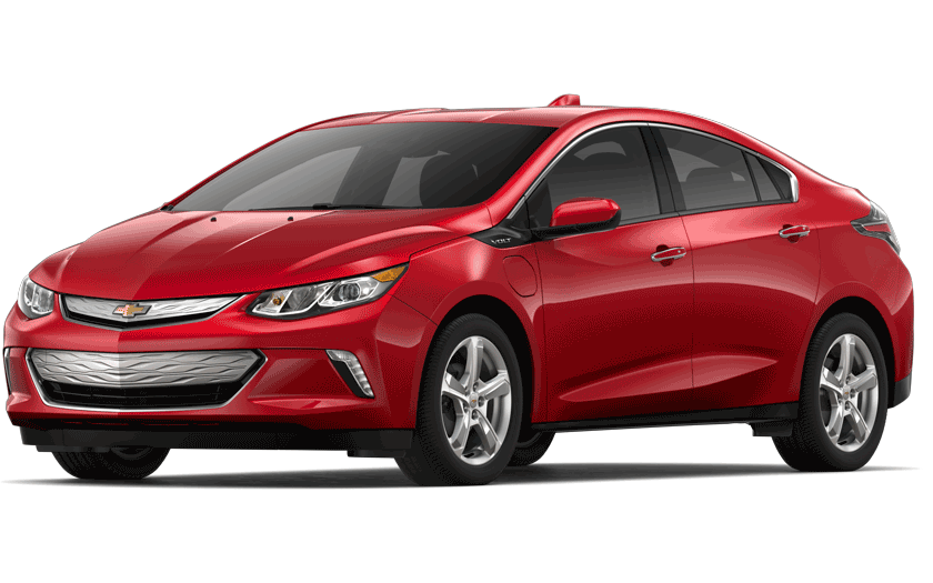 Chevy Volt in red