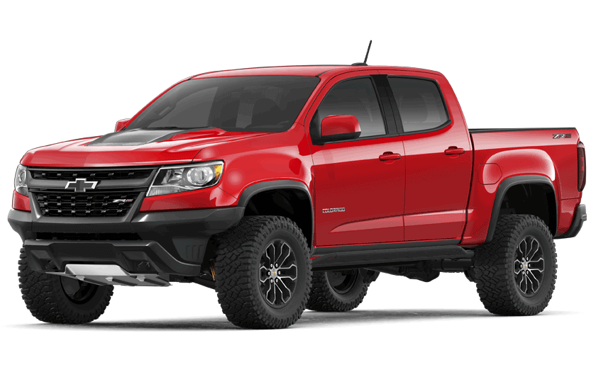 Chevy Colorado in red