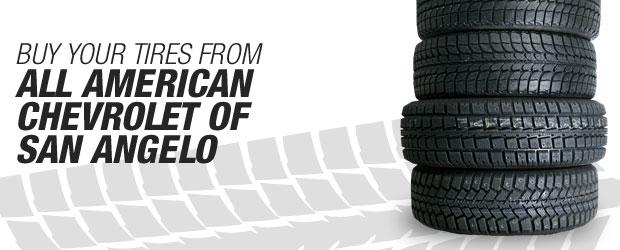 Buy Your Tires from All American Chevrolet of San Angelo