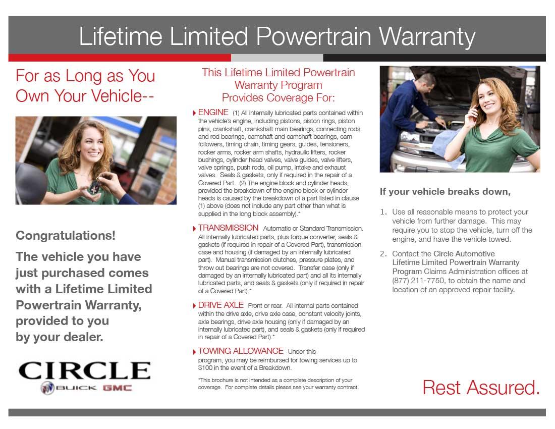 Limited Lifetime Engine Warranty