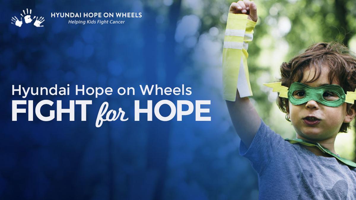 Hyundai Hope On Wheels Fight for Hope banner