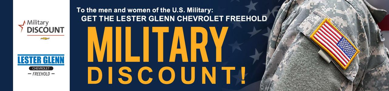 Chevrolet Military Discount | Lester Glenn Chevrolet of Freehold