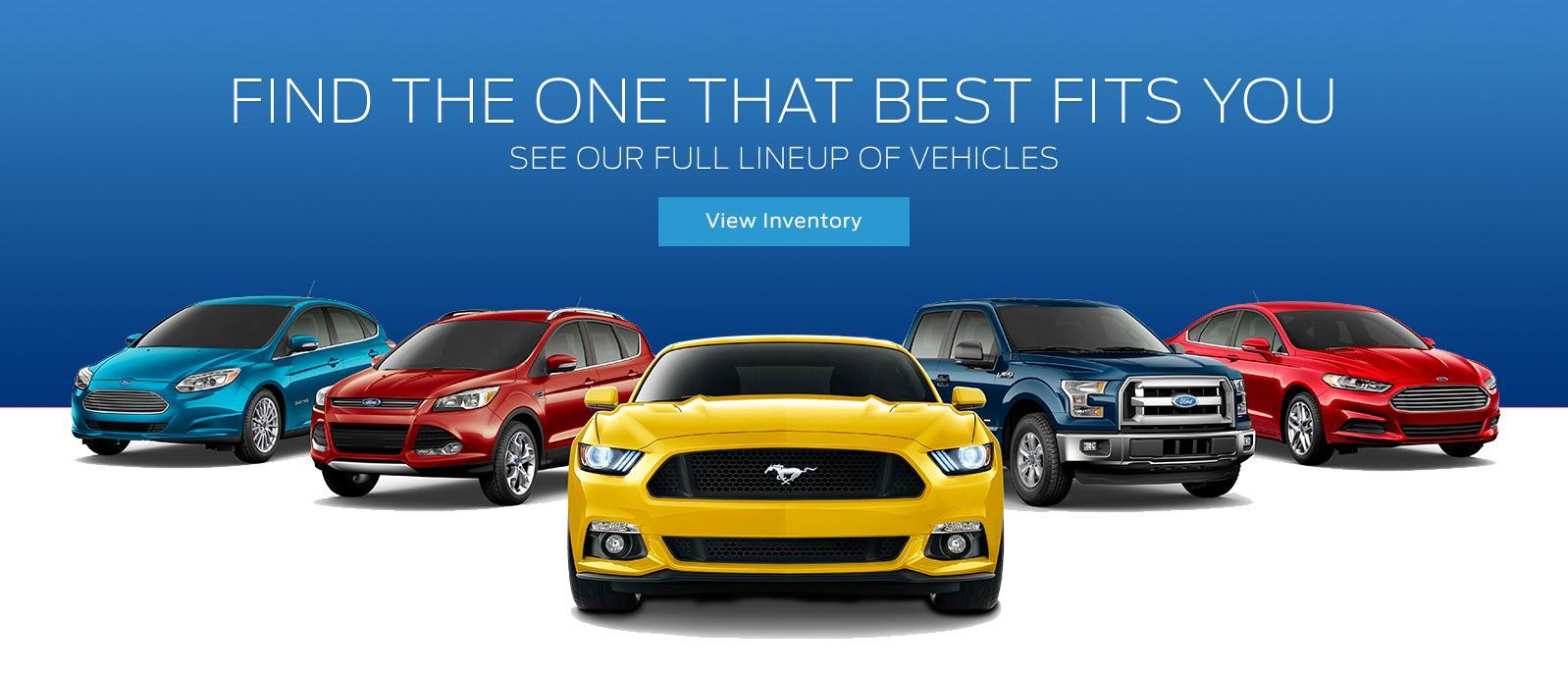 Ford model lineup for 2018.