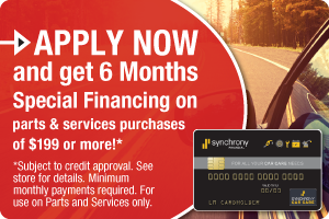 Get 6 Months Special Financing 