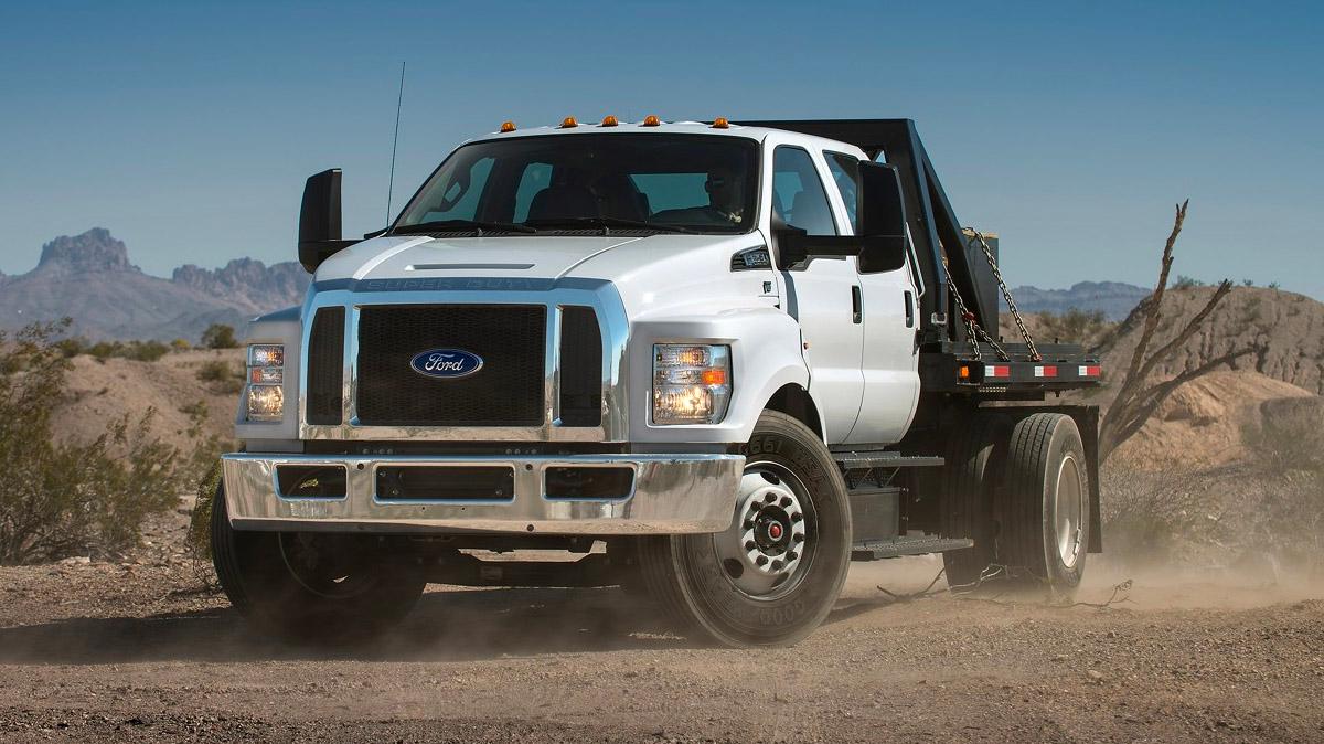 2017 Ford F-650 F-750 on dirt road
