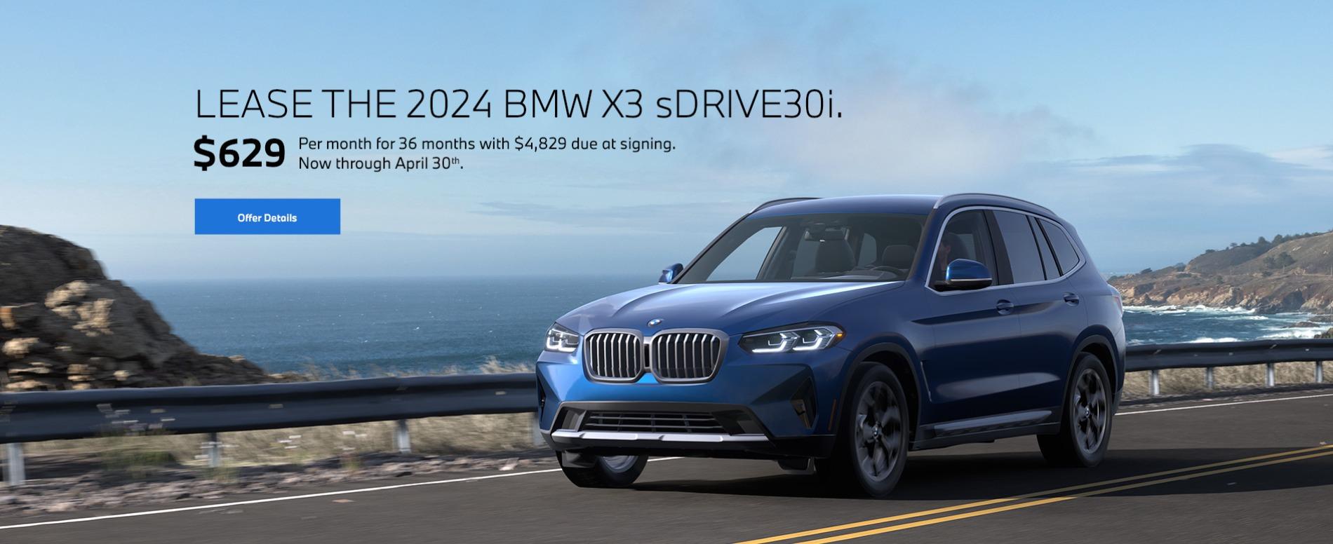 2024 | BMW X3 sDRIVE30i | April