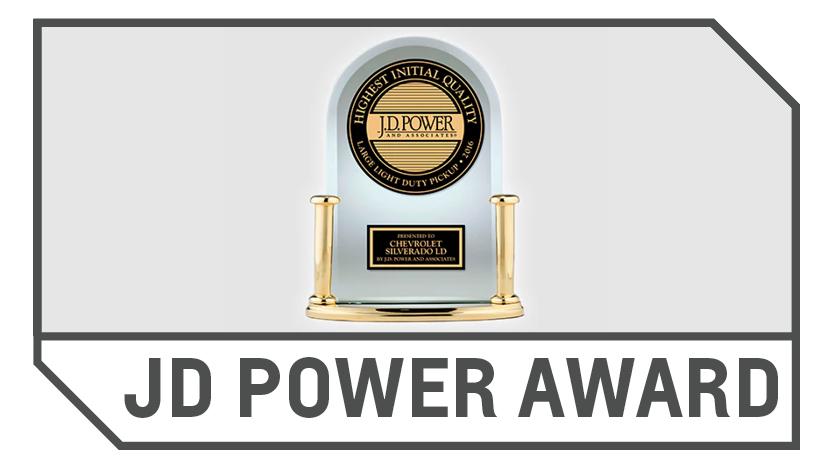 2017 Chevrolet Silverado 1500 - JD Power Award