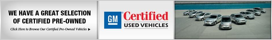 we have a great selection of certified pre-owned