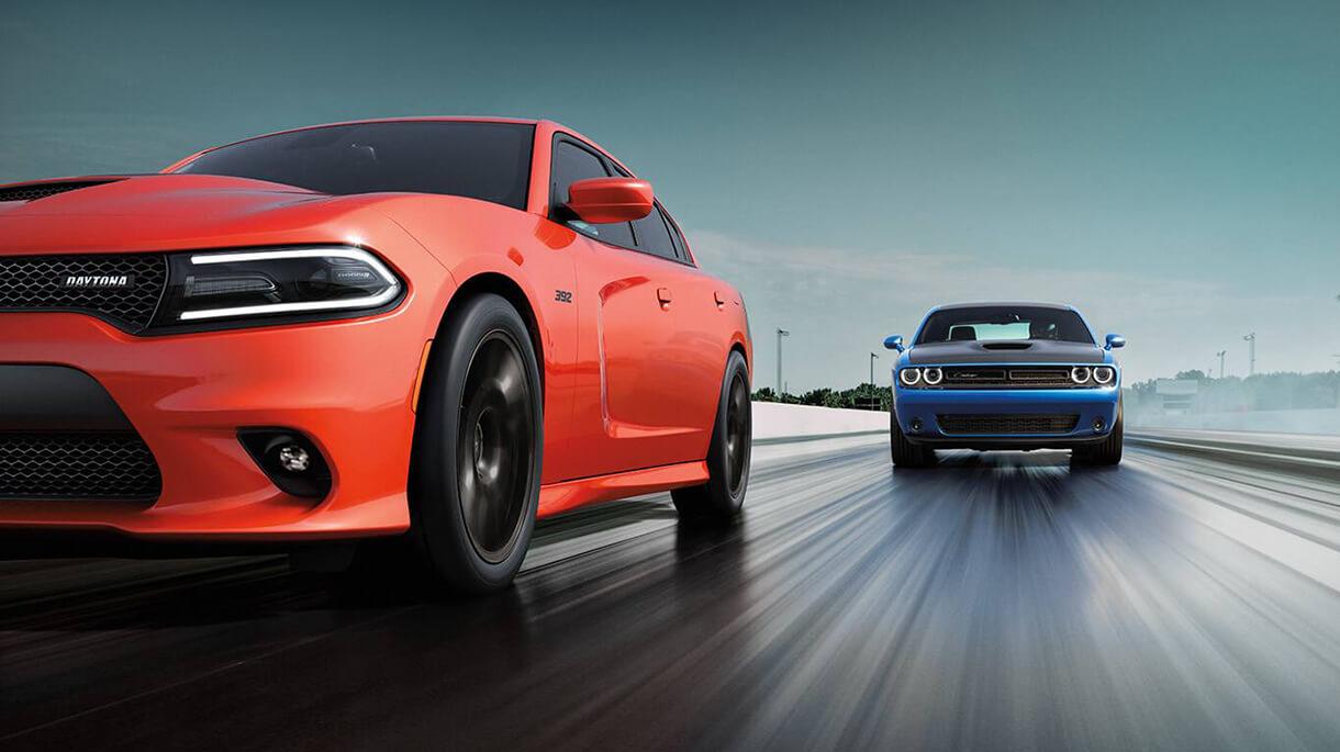 Dodge Charger and Challenger racing.