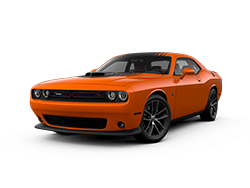 Orange Dodge Challenger