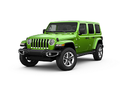 Green Jeep Wrangler