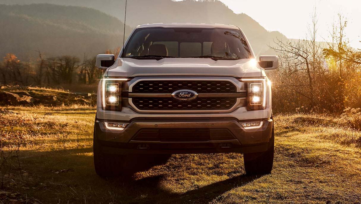 2022 Ford F-150 is parked in mountain region.