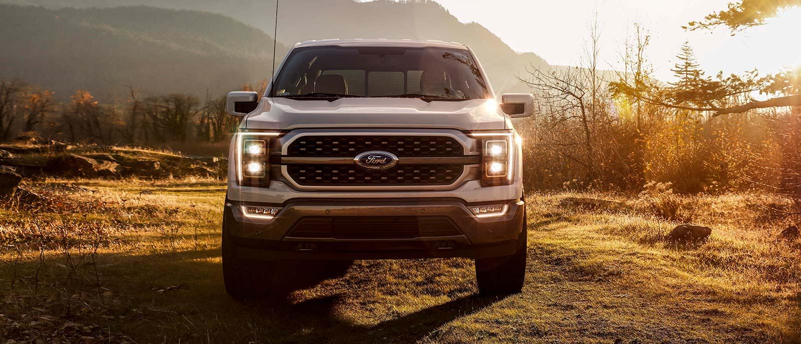 2022 Ford F-150 is parked in mountain region.