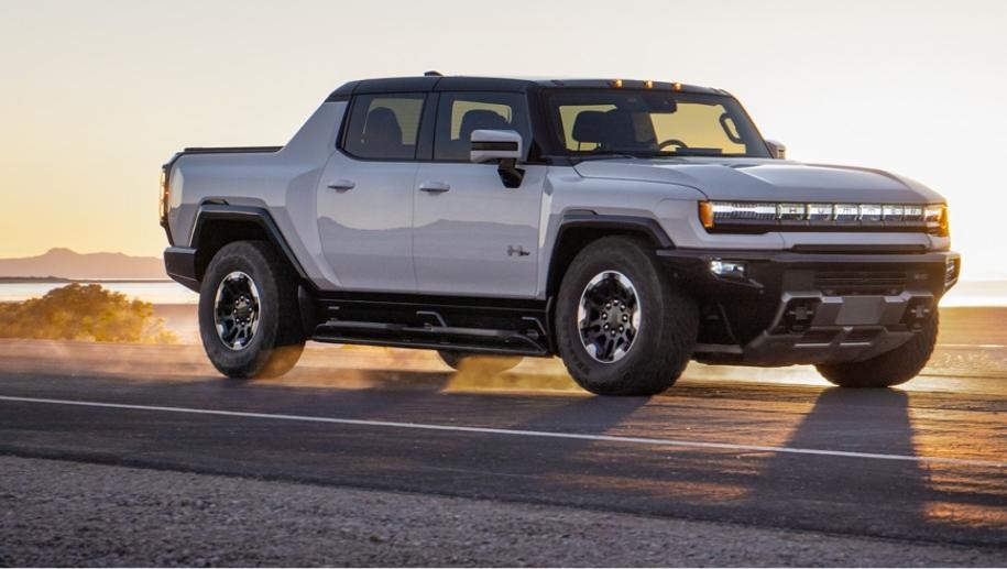 GMC Hummer EV Driving Through the Desert