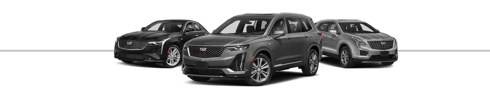 Cadillac Jellybean lineup 2022 XT6, XT5, CT4 Grey