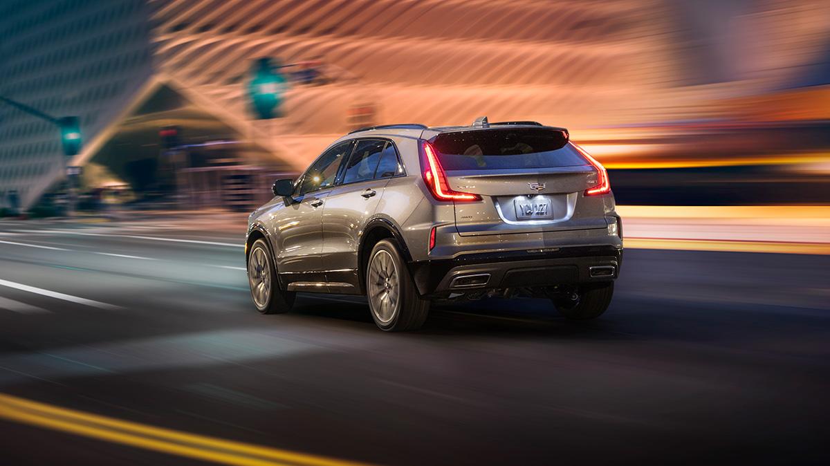 The Cadillac XT4 Zipping Through the City Streets