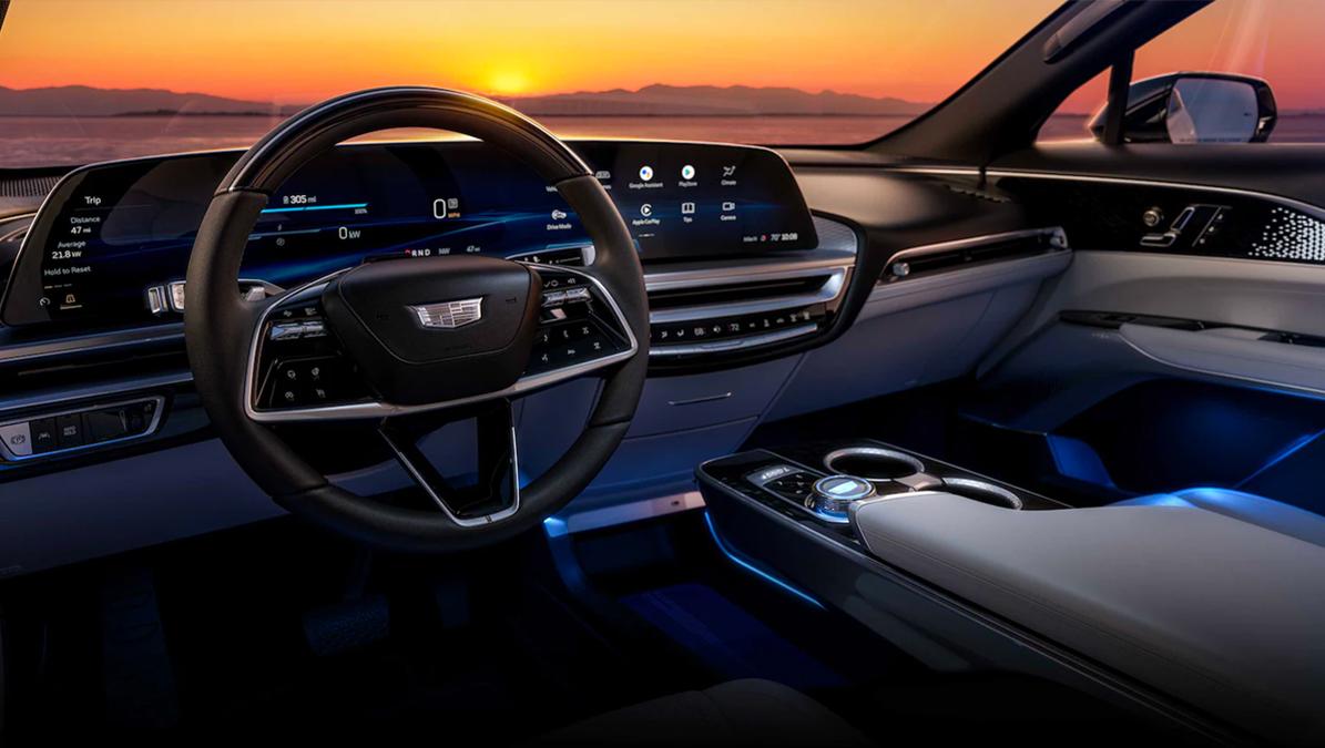 2023 Cadillac LYRIQ Interior Driver's Seat View