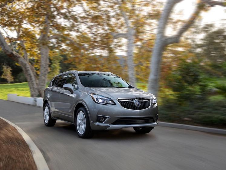 2020 Buick Envision Compact SUV Driving Front Side Exterior