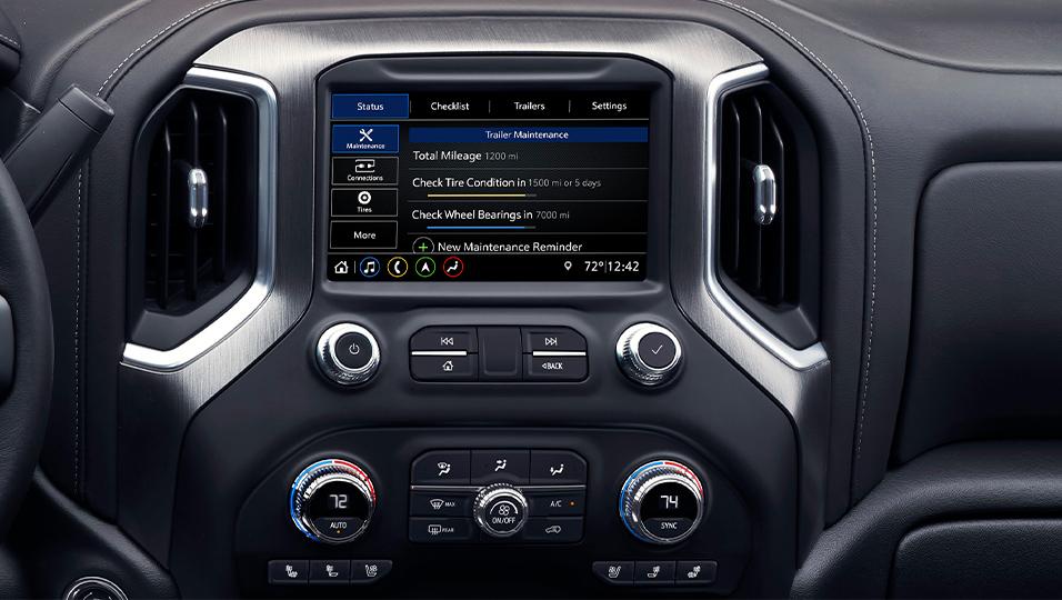 In vehicle App shown in Sierra HD.