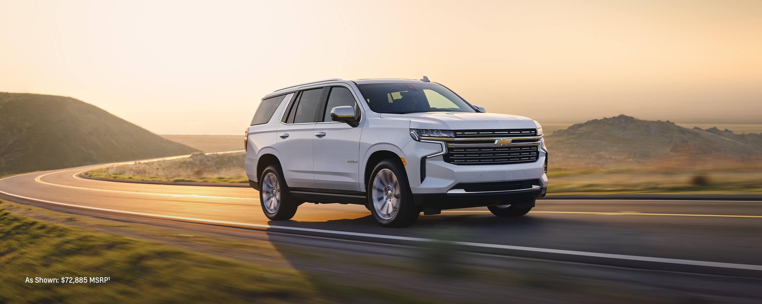 Chevrolet Tahoe cruising on road