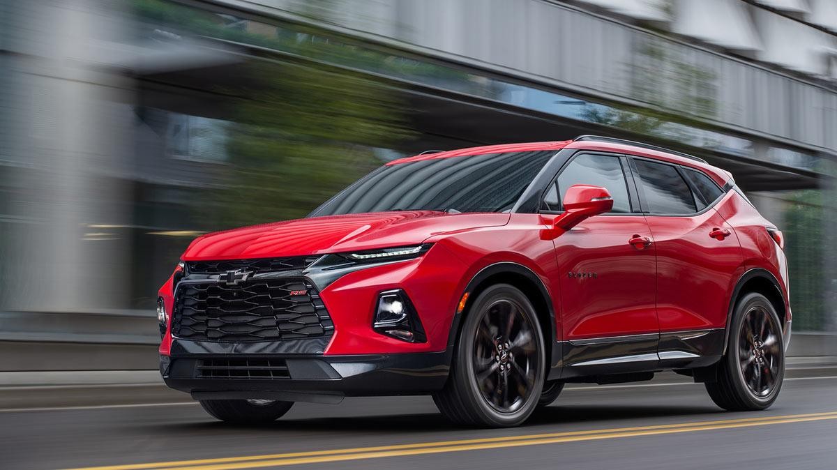 Chevrolet Blazer in red