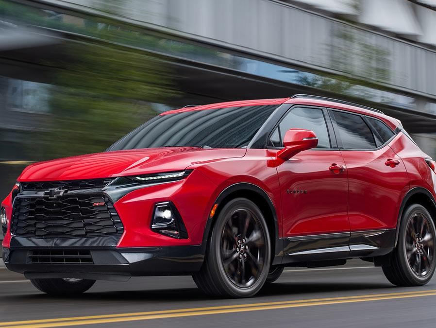 Chevrolet Blazer in red