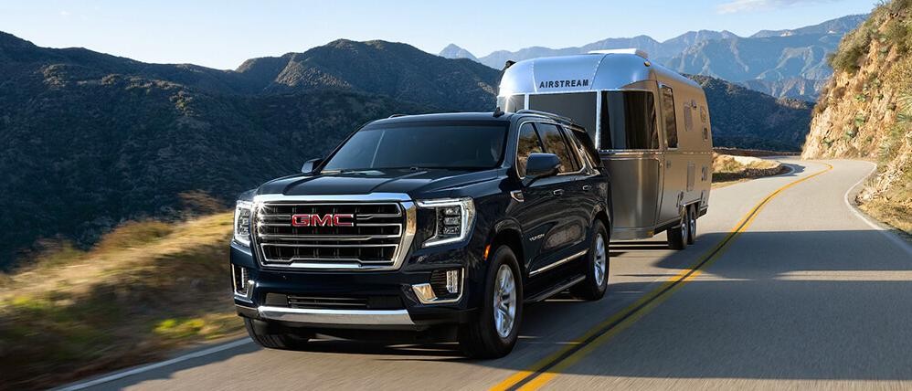 2021 GMC Yukon SLE SLT Full size SUV Hauling Trailer