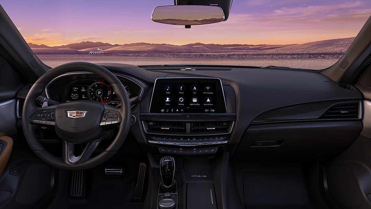 Interior view of 2023 Cadillac CT5.