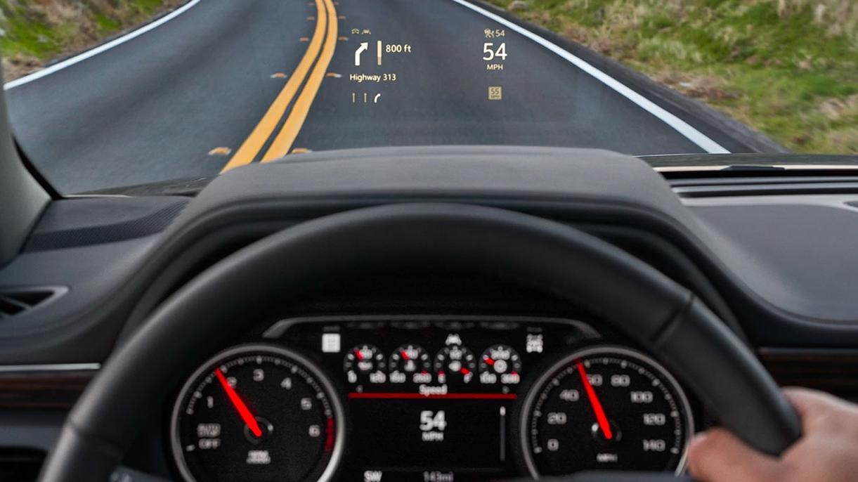 2021 Tahoe heads up display