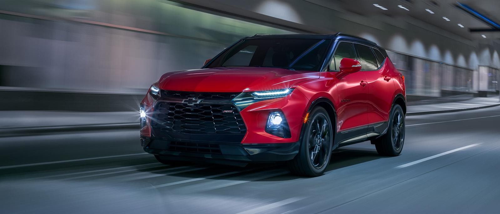 Chevrolet Blazer cruising in the tunnel