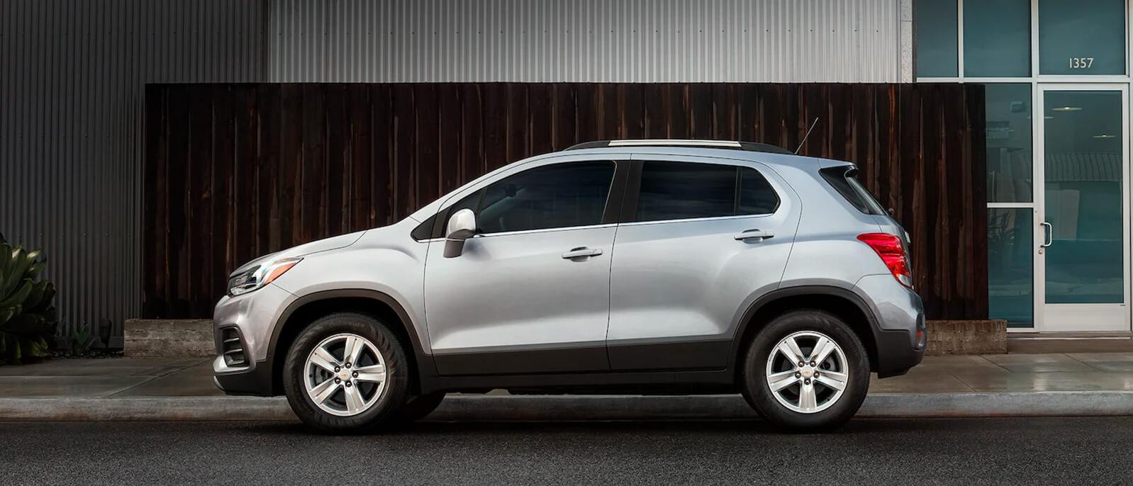 Chevrolet Trax parked near a building.