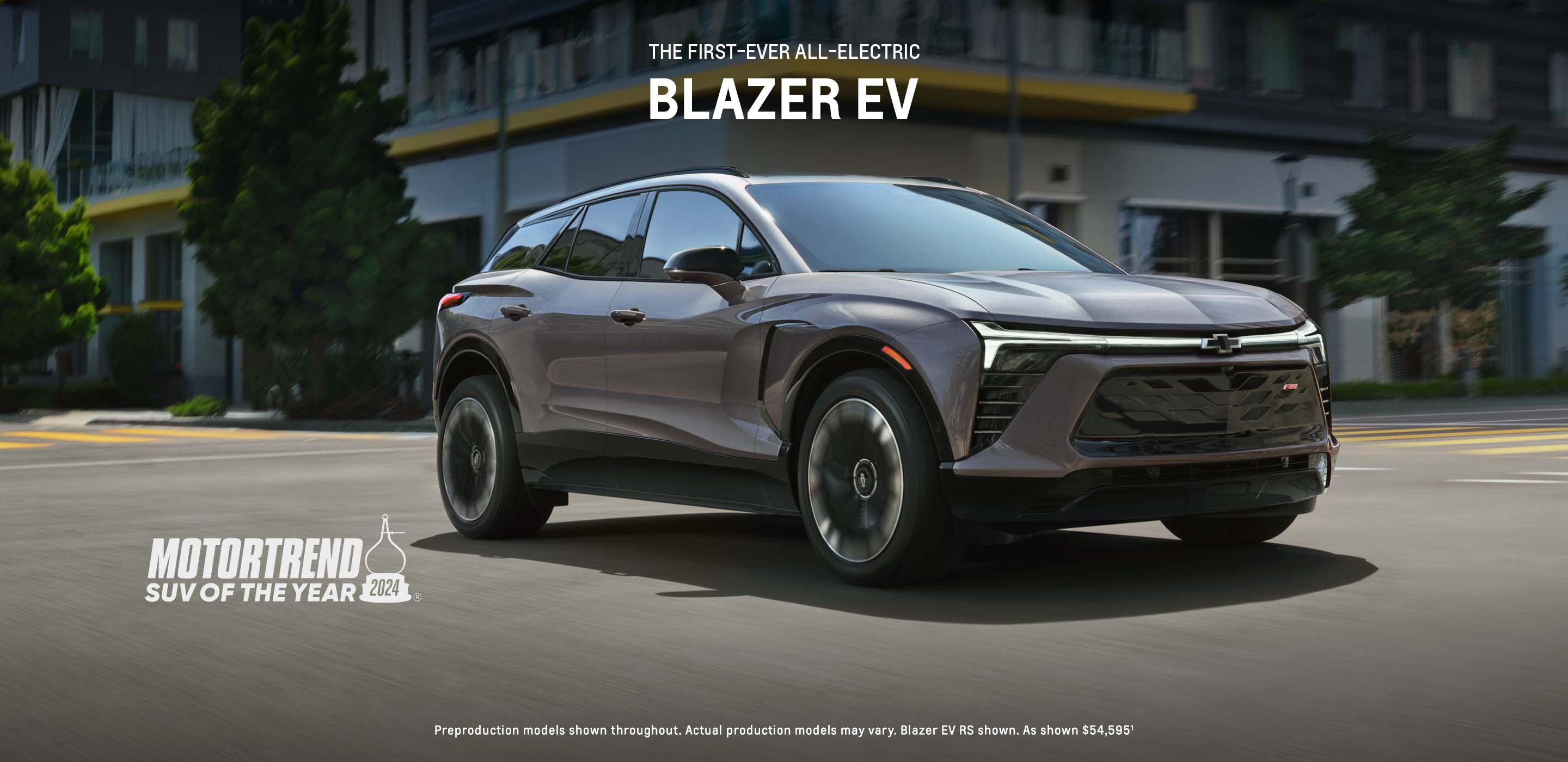 Side view of 2024 Blazer EV.