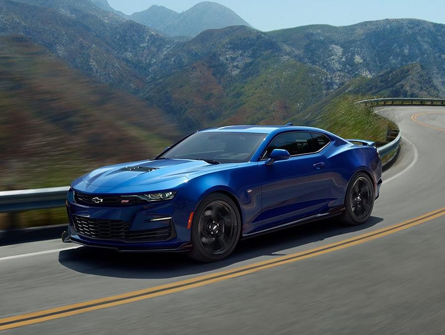 2023 Chevy Camaro driving on road