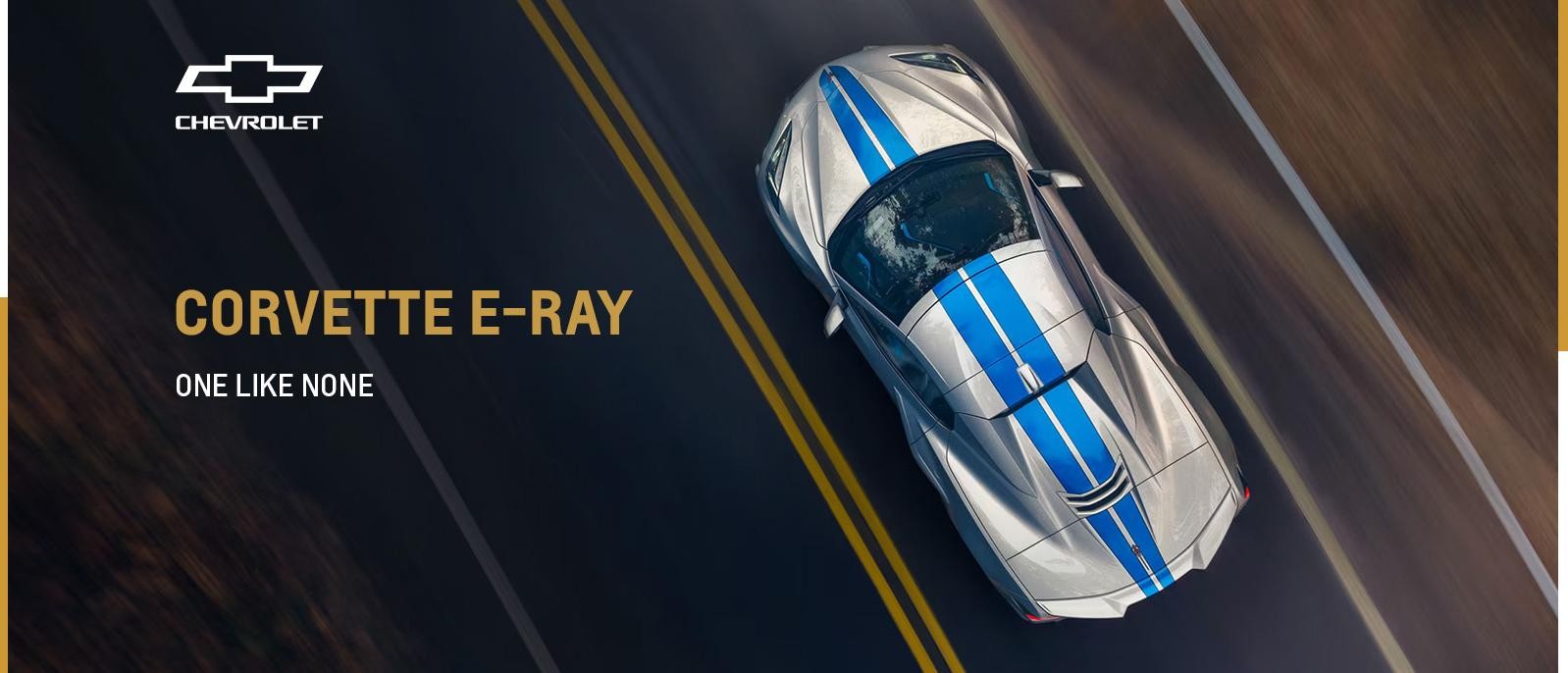 Top view of 2024 Chevrolet Corvette E-Ray.