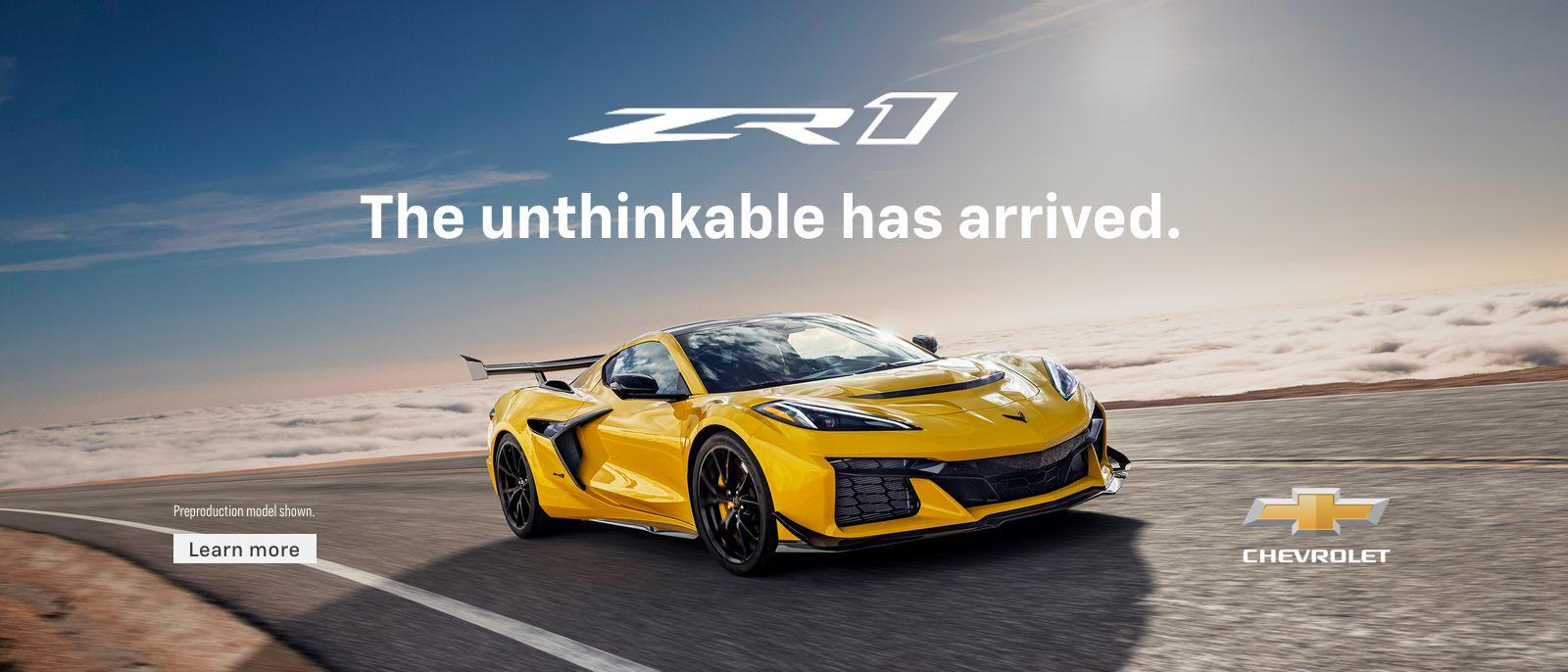 2025 CHEVY CORVETTE ZR1 The unthinkable has arrived.