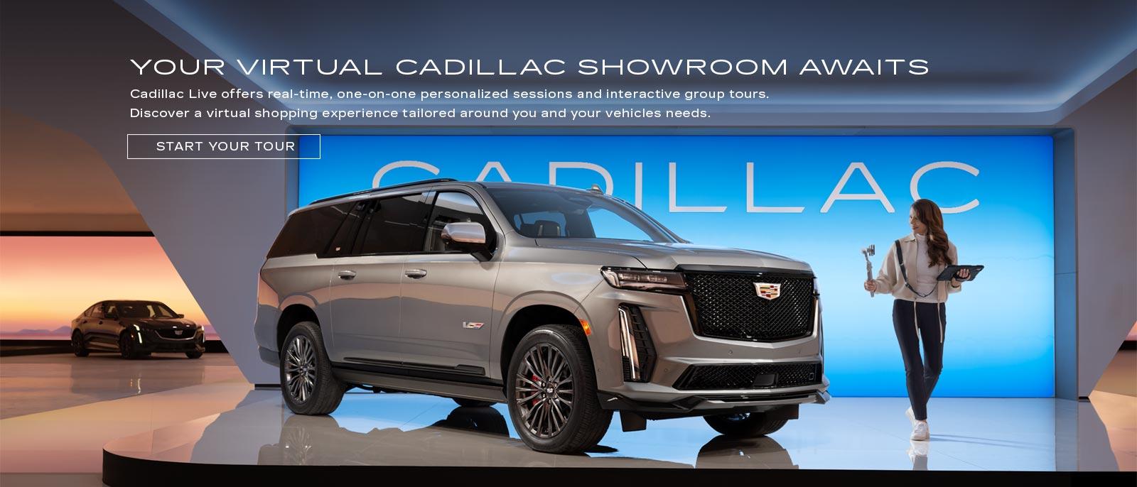 Your Virtual Cadillac Showroom Awaits. Cadillac Live offers real-time, one-on-one personalized sessions and interactive group tours. Discover a virtural shopping expersiance tailored around you and your vehicles needs.