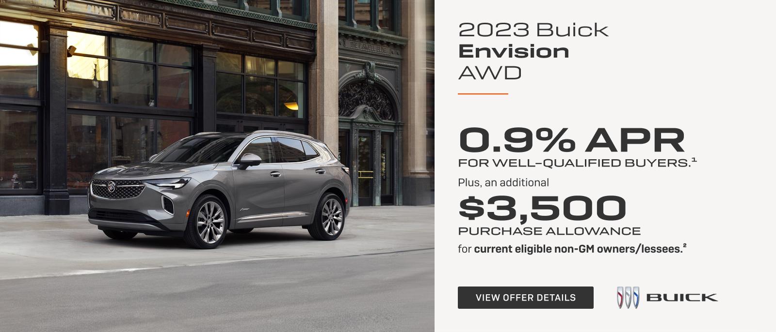 0.9% APR 
FOR WELL-QUALIFIED BUYERS.1

Plus, an additional $3,500 PURCHASE ALLOWANCE for current eligible non-GM owners/lessees.2