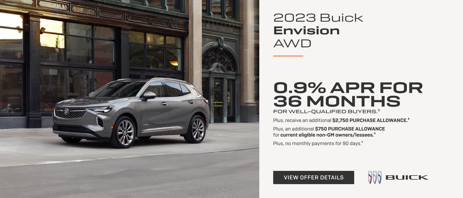 0.9% APR FOR 36 MONTHS 
FOR WELL-QUALIFIED BUYERS.1

Plus, receive an additional $2,750 PURCHASE ALLOWANCE.2

Plus, an additional $750 PURCHASE ALLOWANCE for current eligible non-GM owners/lessees.3

Plus, no monthly payments for 90 days.4