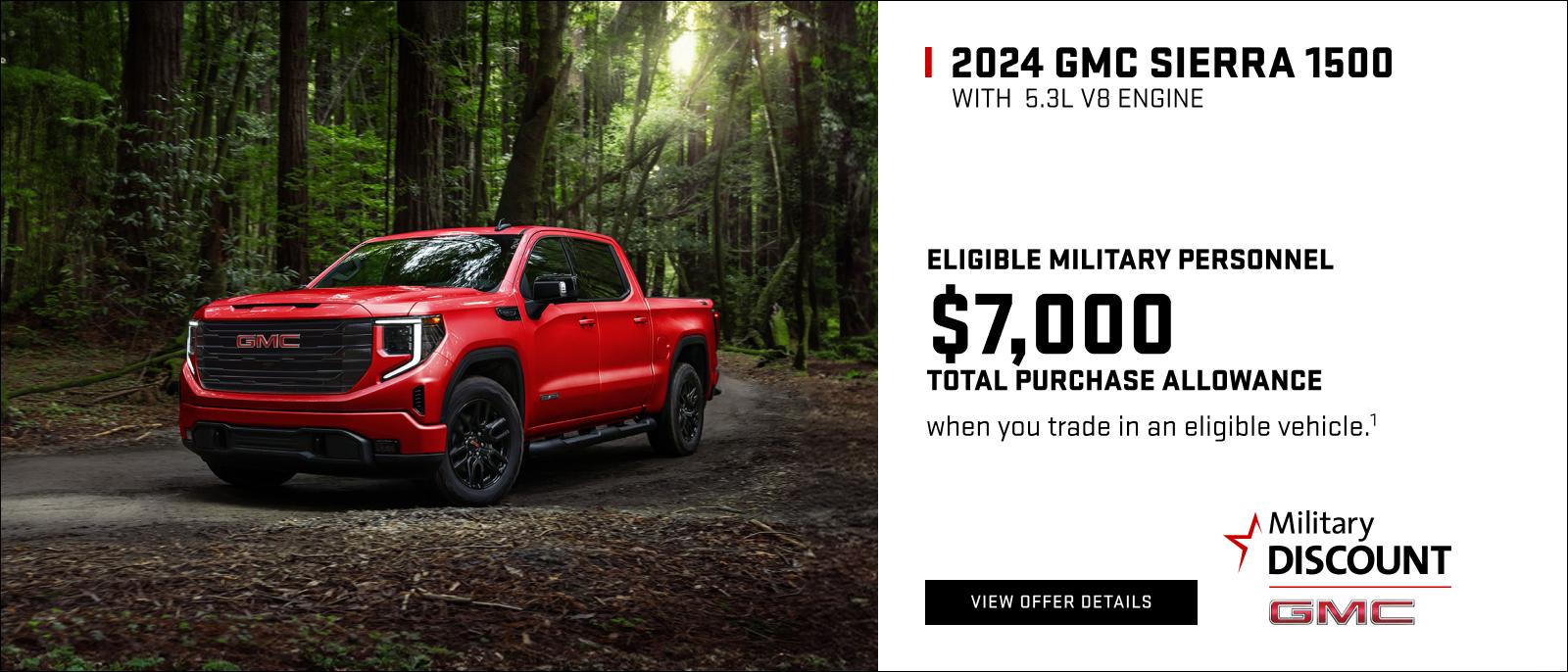 ELIGIBLE MILITARY PERSONNEL

$7,000 TOTAL PURCHASE ALLOWANCE when you trade in an eligible vehicle.1