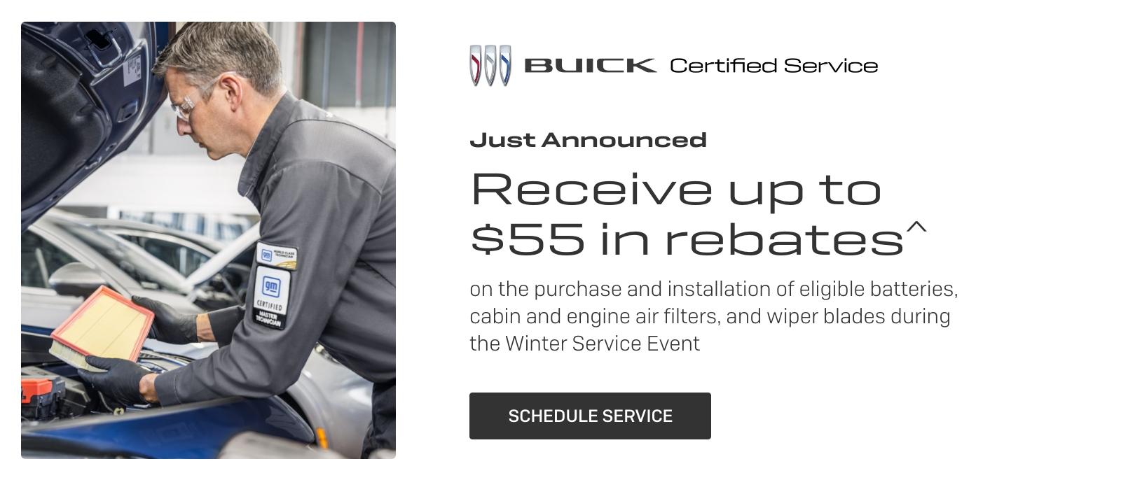 JUST ANNOUNCED, UP TO $55 IN REBATES.
