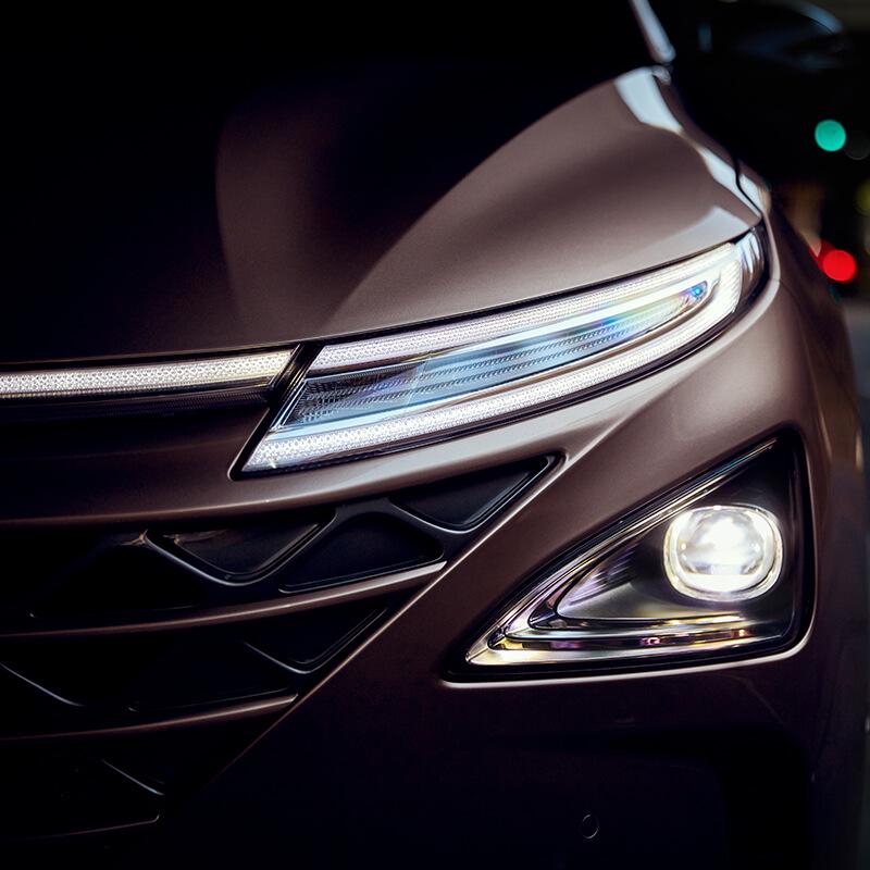 Front headlight on a 2019 Hyundai Nexo