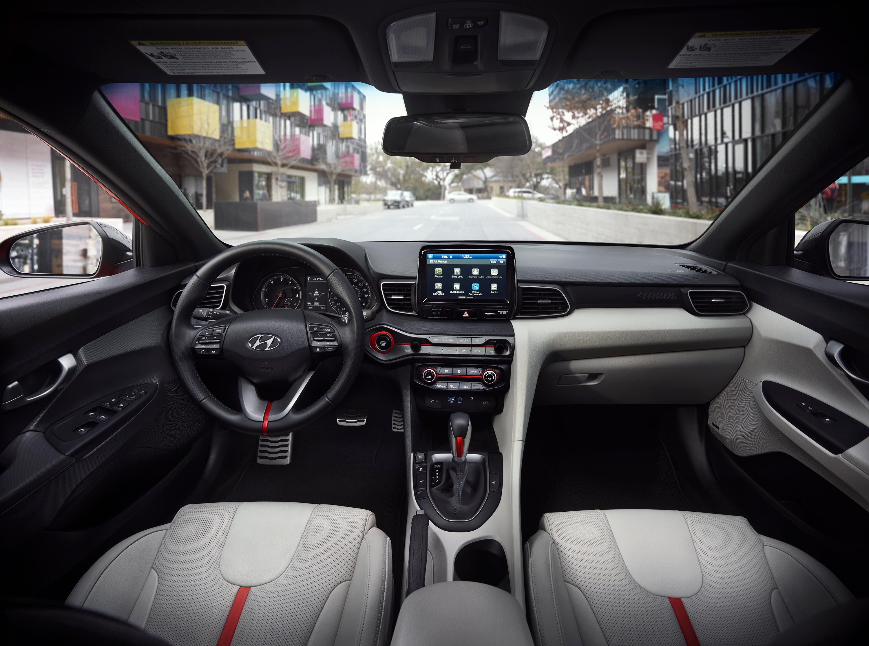 Hyundai 2022 Veloster Interior View