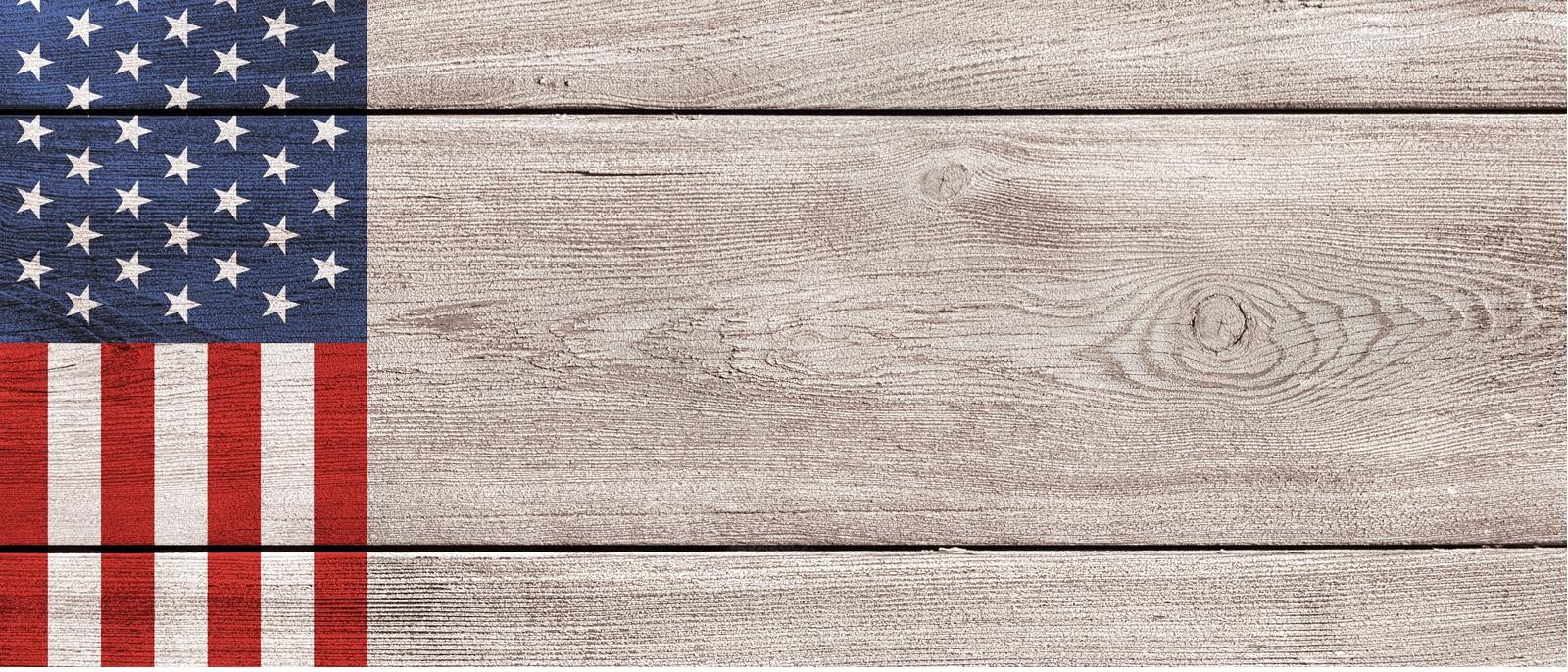 Wood Texture Flag