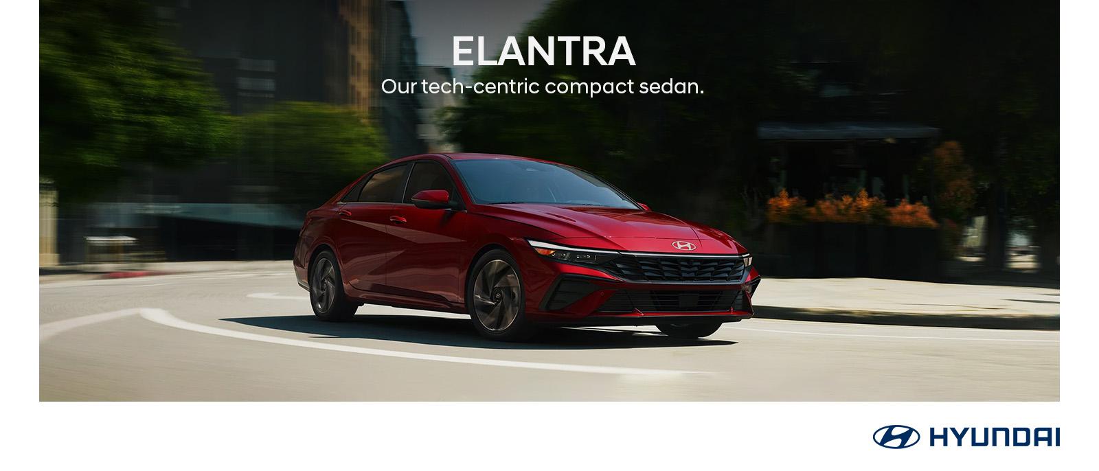 2024 Hyundai Elantra on road.