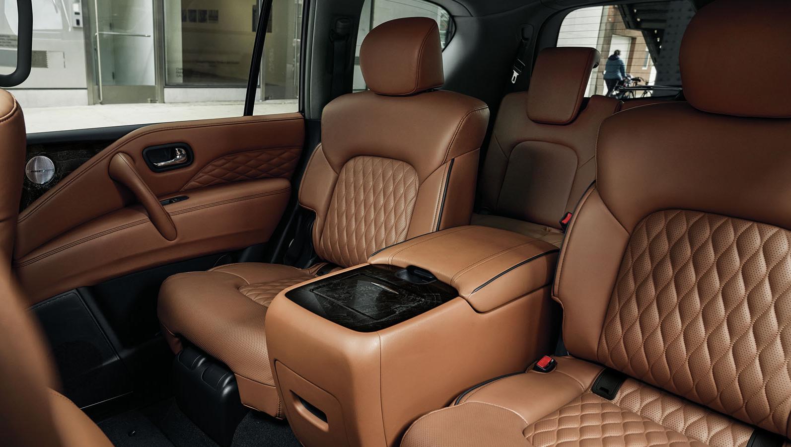 Heated seats feature power adjustments and available cooling.